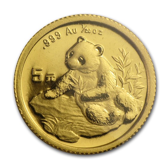 1998 China 1/20 oz Gold Panda Small Date BU (Sealed) 1998 China 1/20 oz Gold Panda Small Date BU (Sealed)